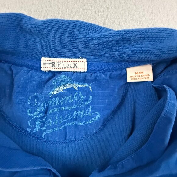 Tommy Bahama Relax Men's Medium 1/4 Zip Sweatshirt Long Sleeve Knit Pullover Top - Picture 8 of 9